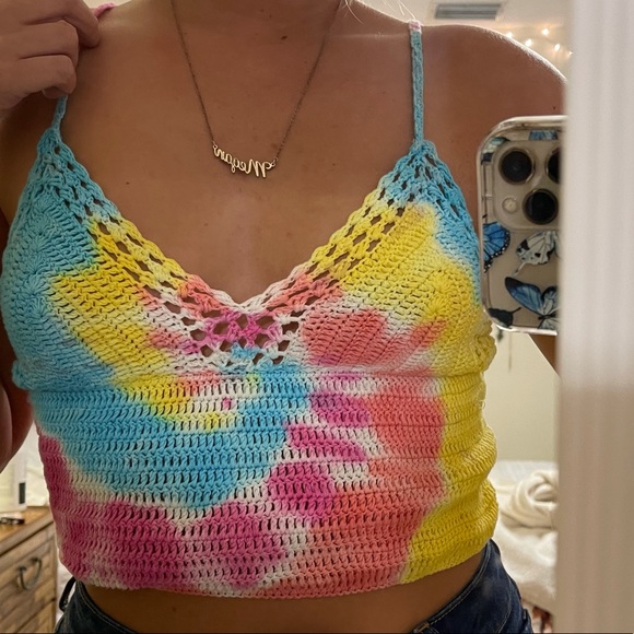 Forever 21 tie dye crop top - Picture 4 of 5